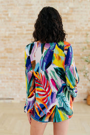 All Over The World Scoop Neck Blouse