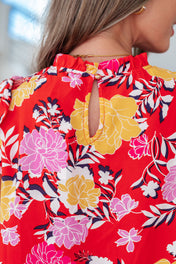 Among The Flowers Floral Top