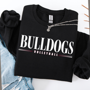 Minimalist Bulldogs Volleyball Graphic