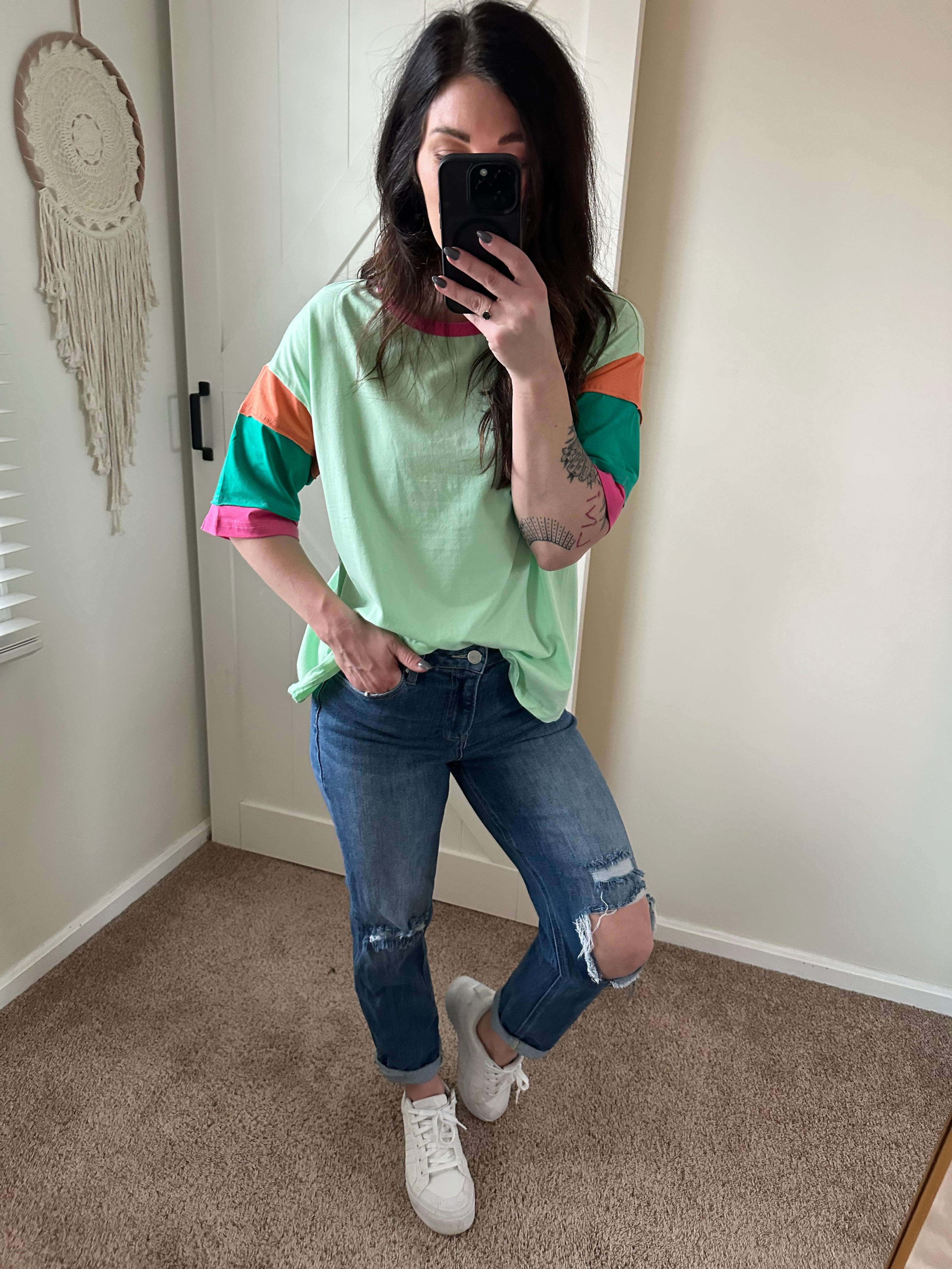 Vibrant Vibes Colorblock Tee - PREORDER