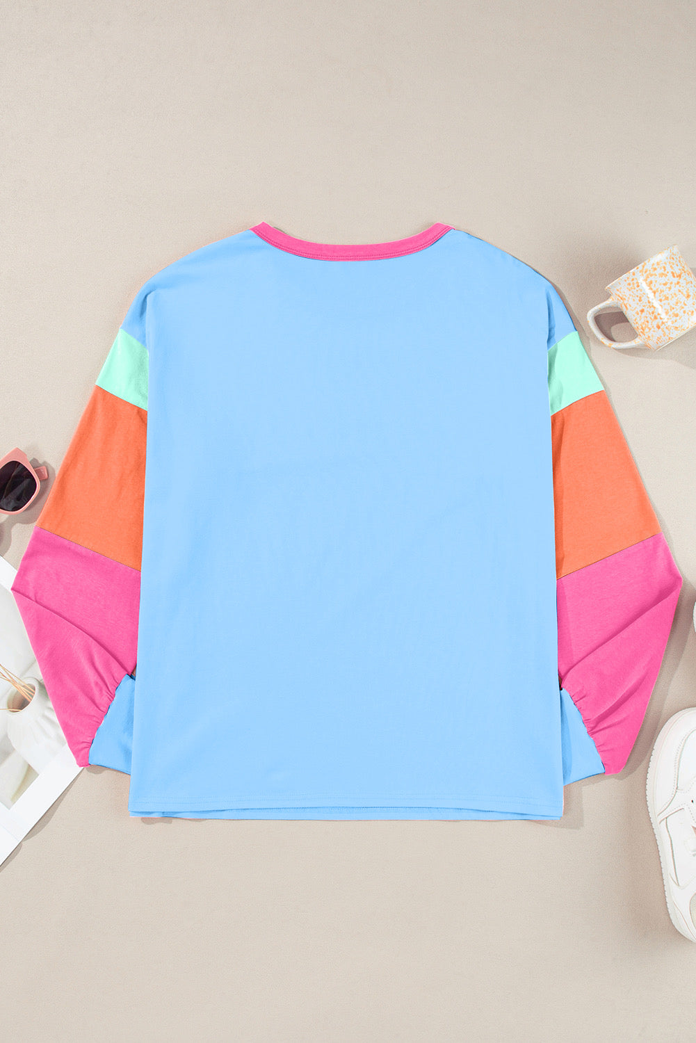 Bright Days Color Block Long Sleeve Top - PREORDER