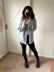 Quilted Coziness Shacket PREORDER