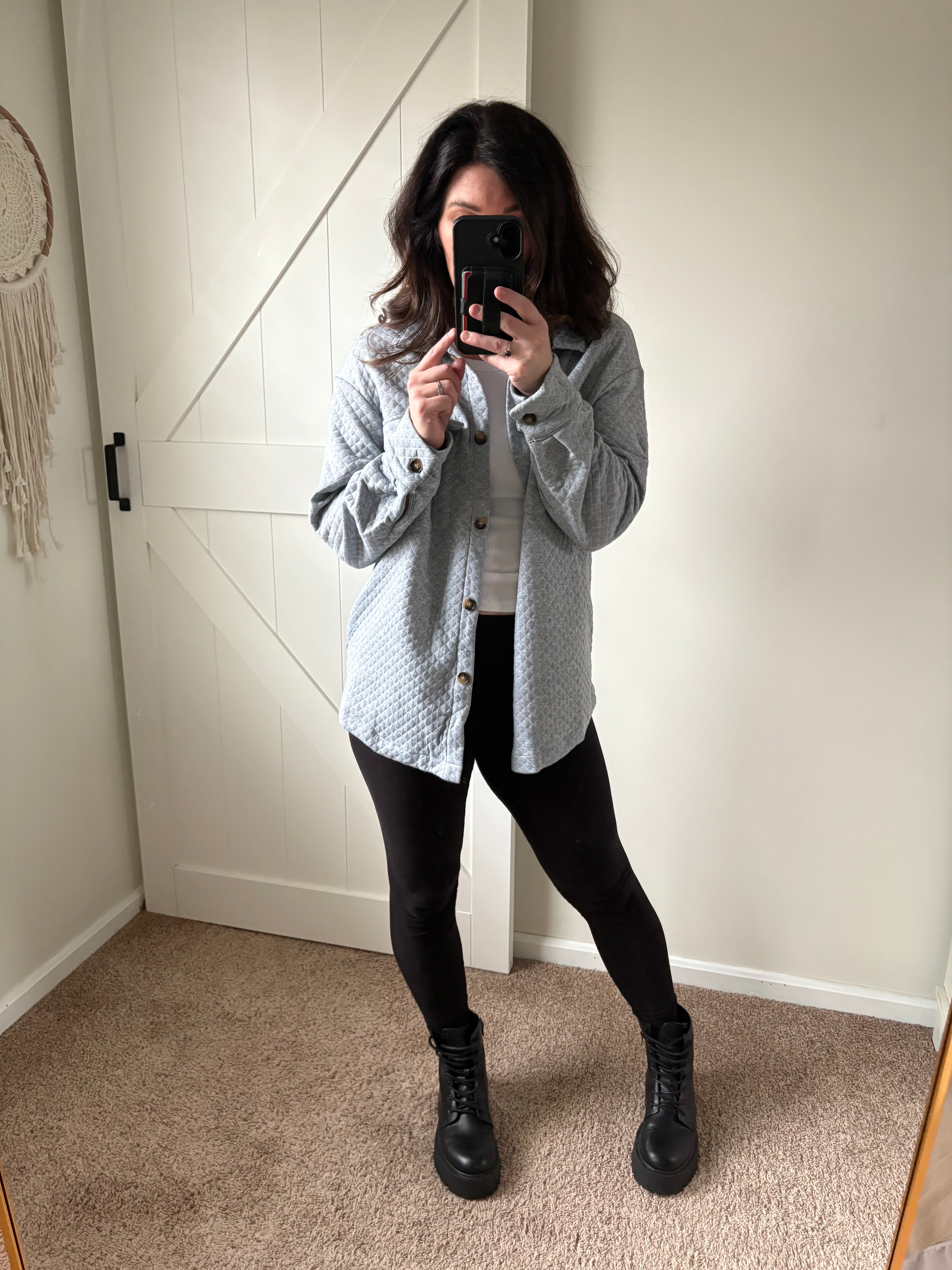 Quilted Coziness Shacket PREORDER