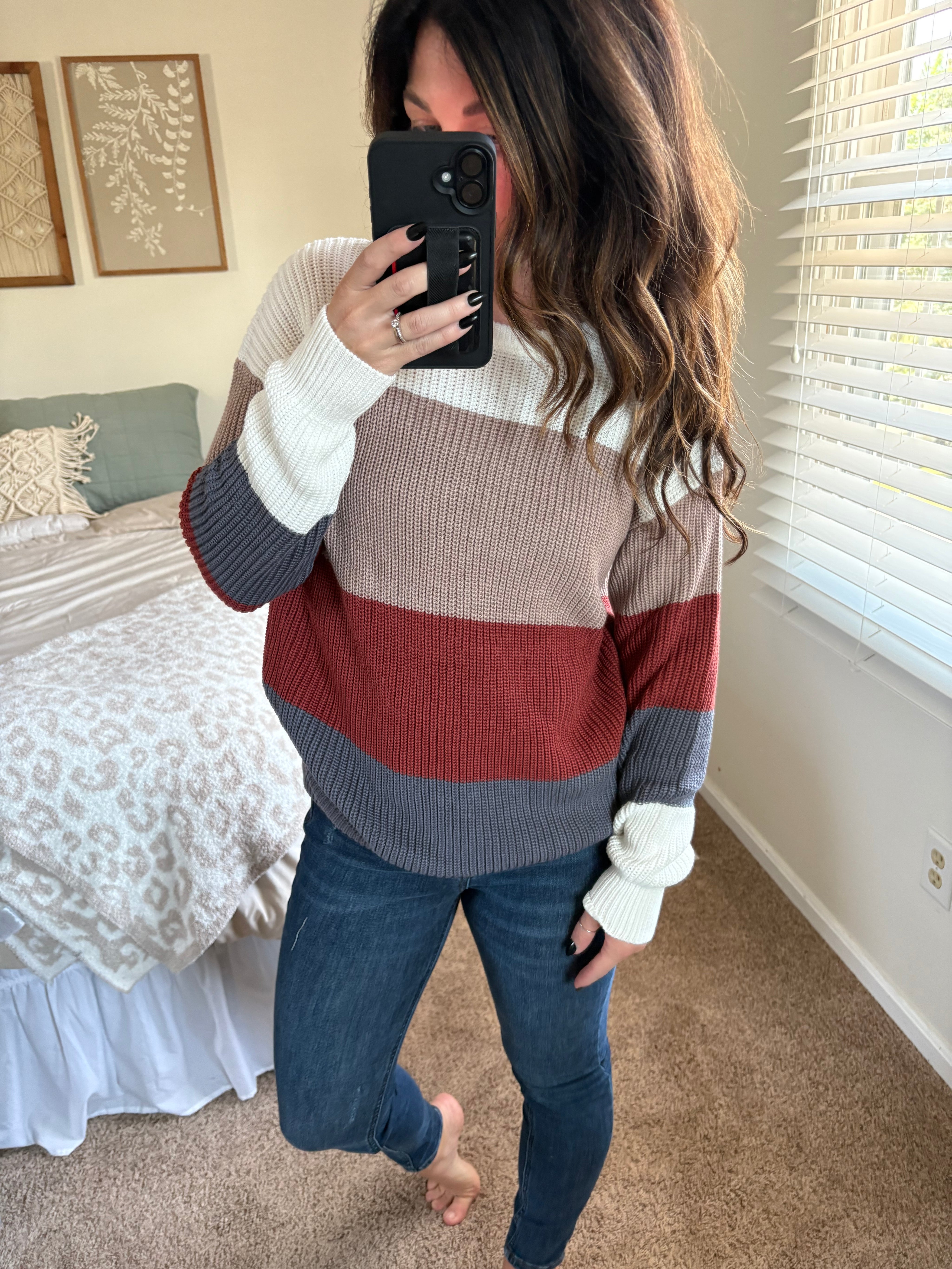 Colorblock Cozy Knit Sweater PREORDER