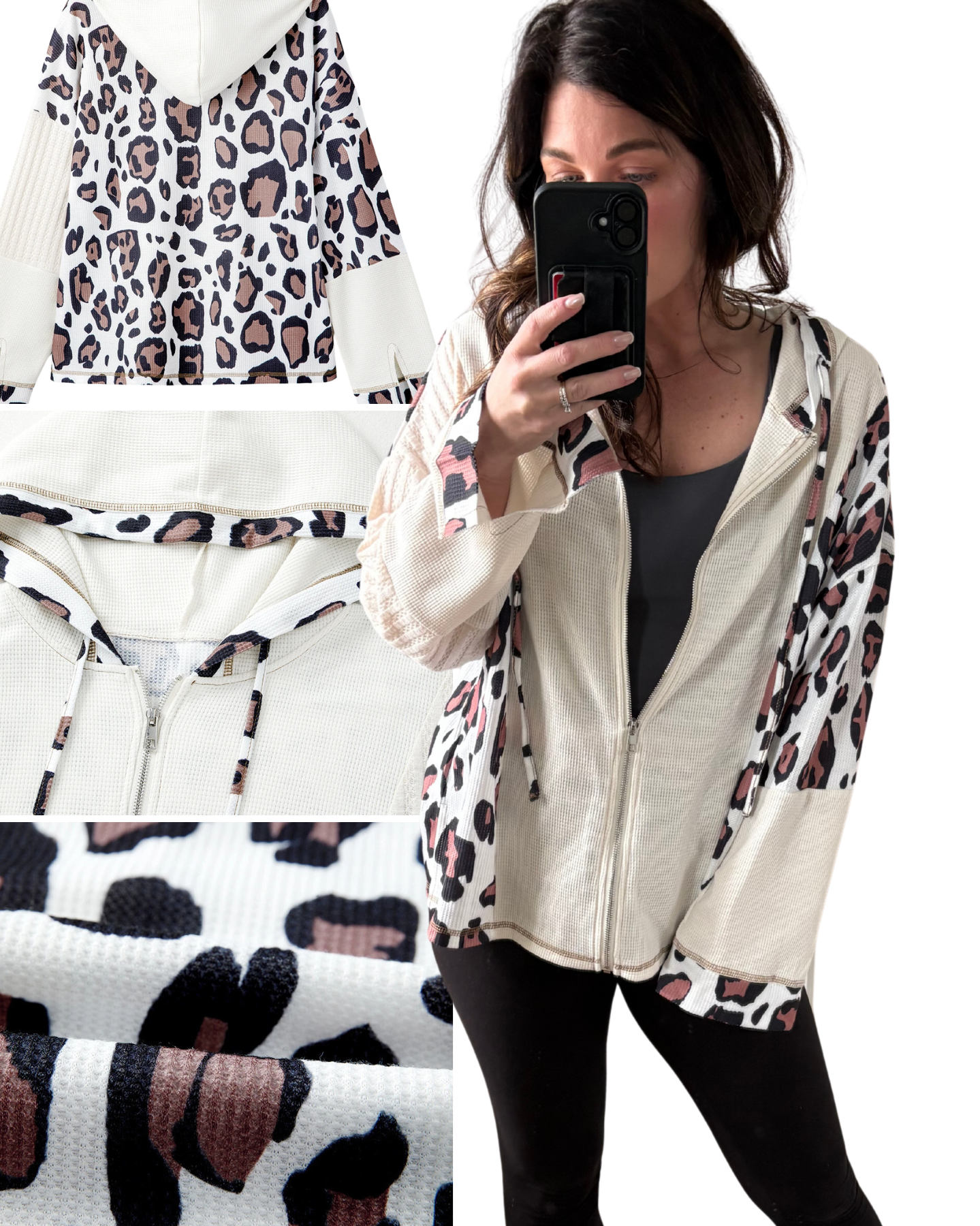 Wild Side Waffle Zip Hoodie PREORDER