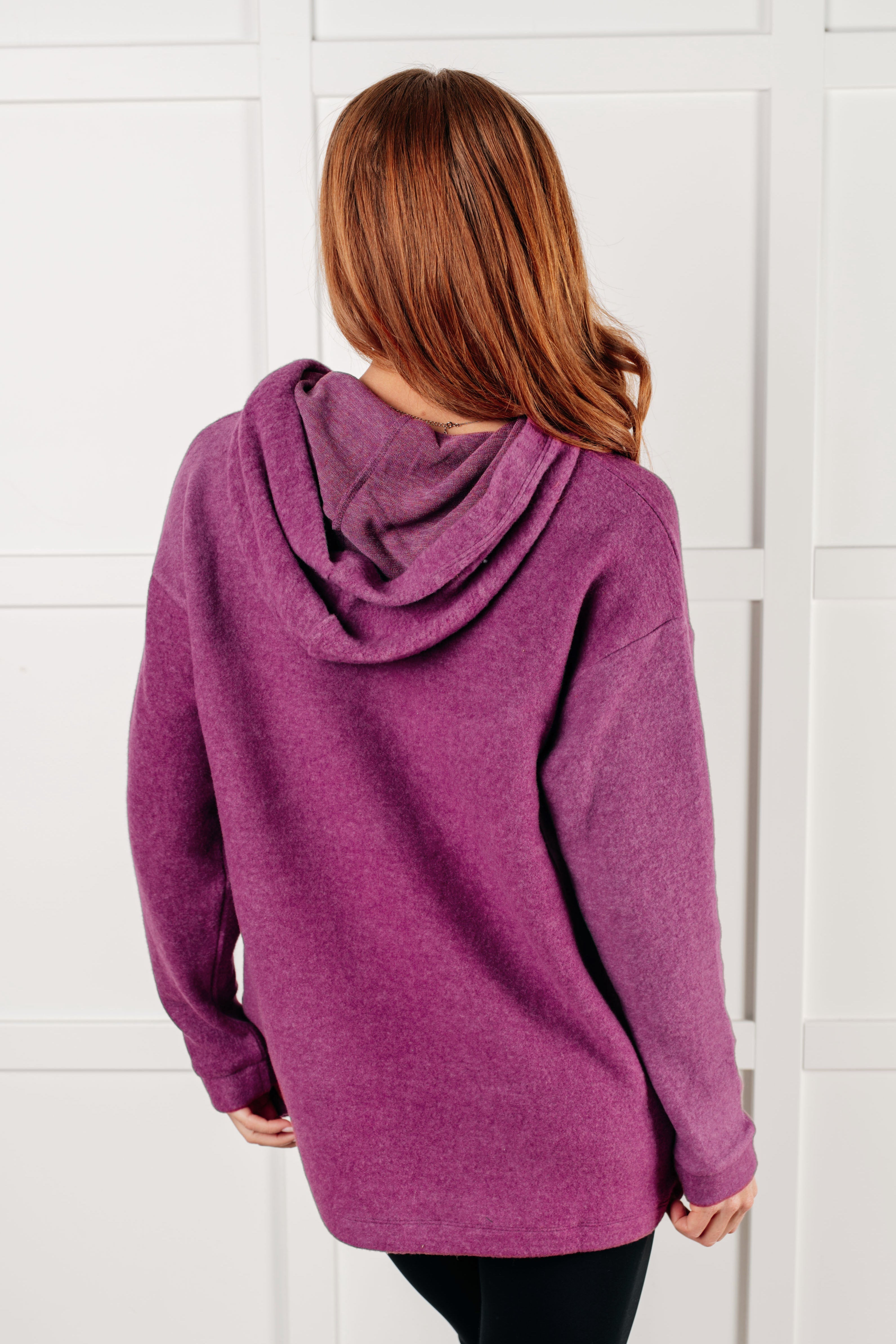 Basically My Favorite Hooded Pullover in Light Plum