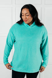 Basically My Favorite Hooded Pullover in Turquoise