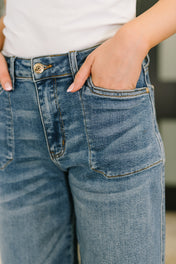 Bella High Waist Soft Barrel Stitch Thru Pocket