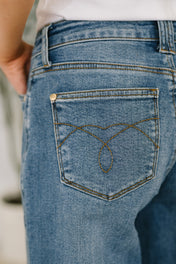 Bella High Waist Soft Barrel Stitch Thru Pocket