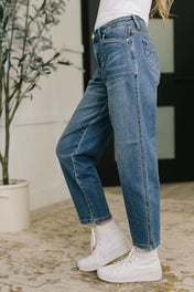 Bella High Waist Soft Barrel Stitch Thru Pocket