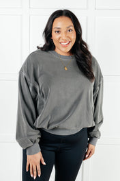 Beyond the Basics Pullover in Ash Black