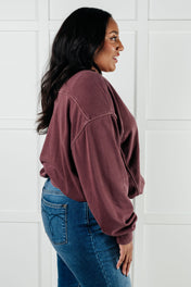 Beyond the Basics Pullover in Eggplant