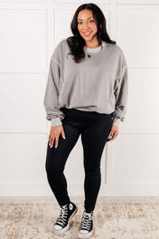 Beyond the Basics Pullover in Sleet