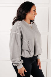 Beyond the Basics Pullover in Sleet