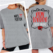Custom New London Teacher Coquette Graphic