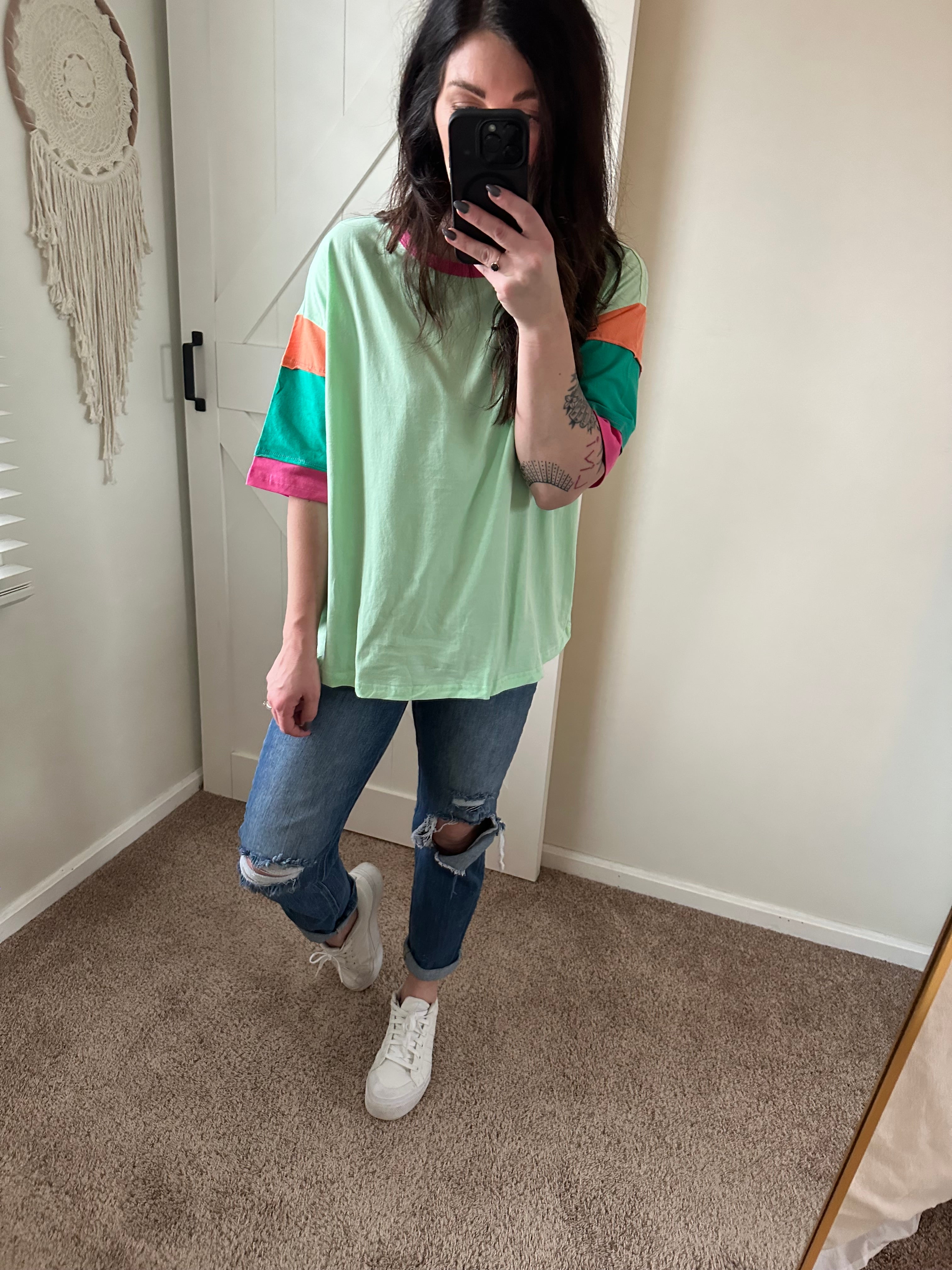 Vibrant Vibes Colorblock Tee - PREORDER