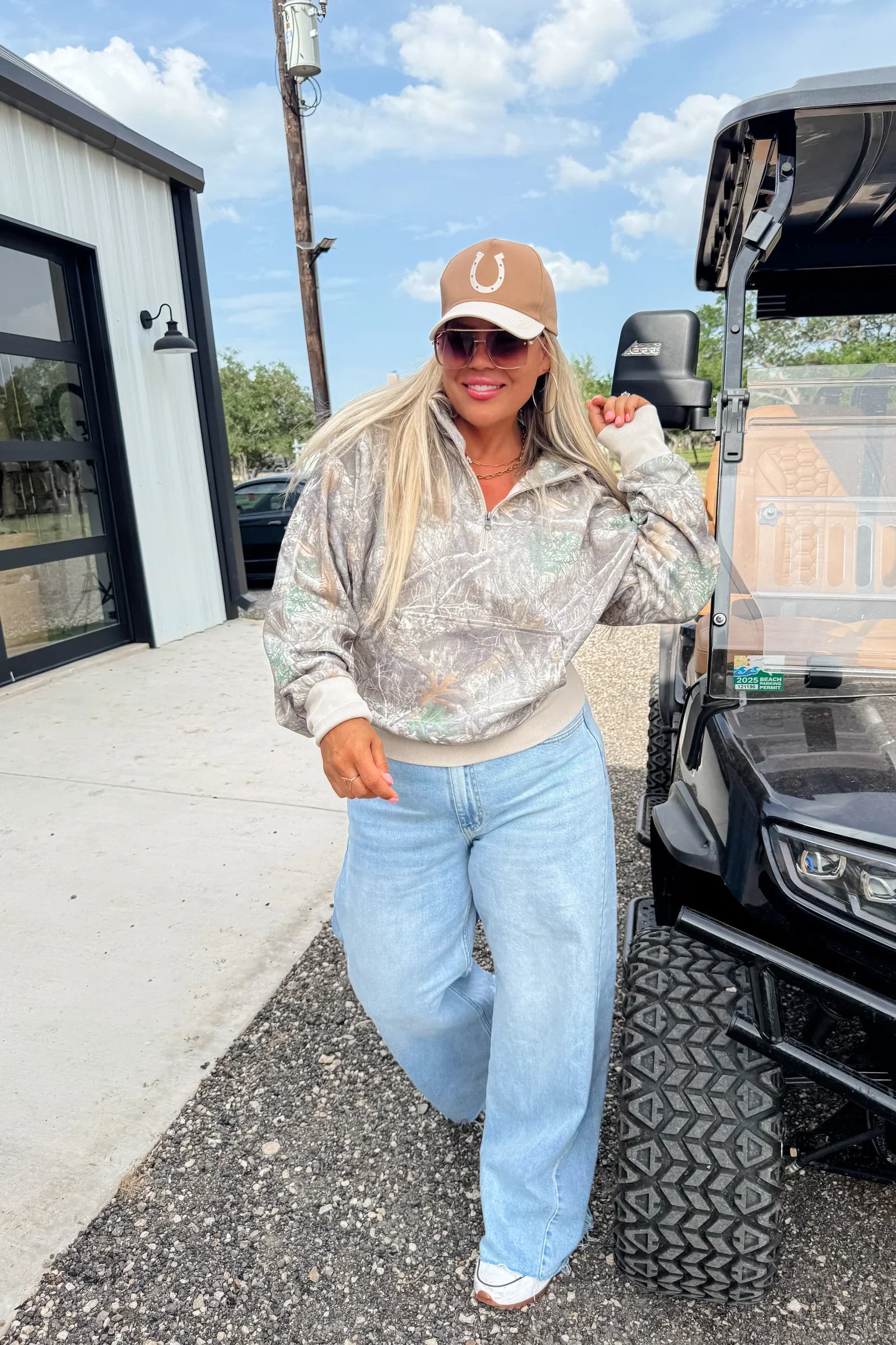 Camo & Checker Easy Does It Pullover - PREORDER