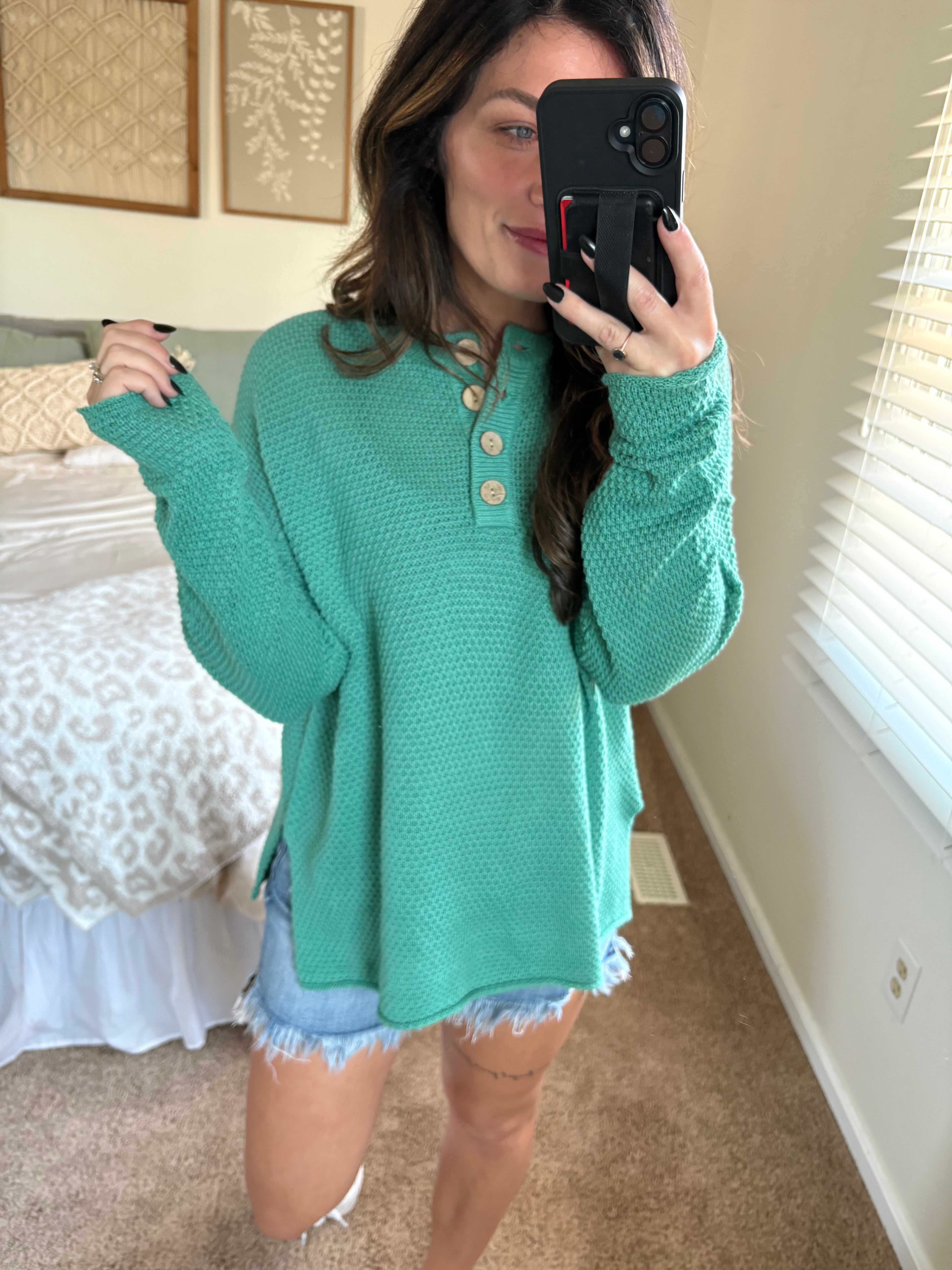 Cozy Button Henley PREORDER