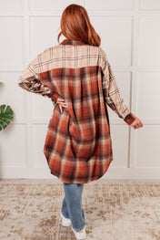 Cabin Fever Flannel Plaid Oversized Shacket