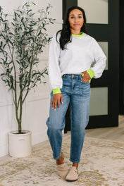 Can't Quit the Knit Contrast Pullover