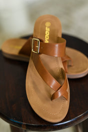 Canyon Walk Slip on Sandals in Storm Tan