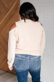 Carefully Crafted Cold Shoulder Blouse