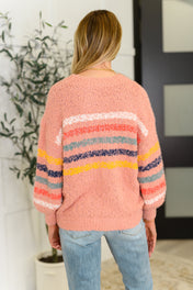 Color Me Cute Fuzzy Knit Pullover