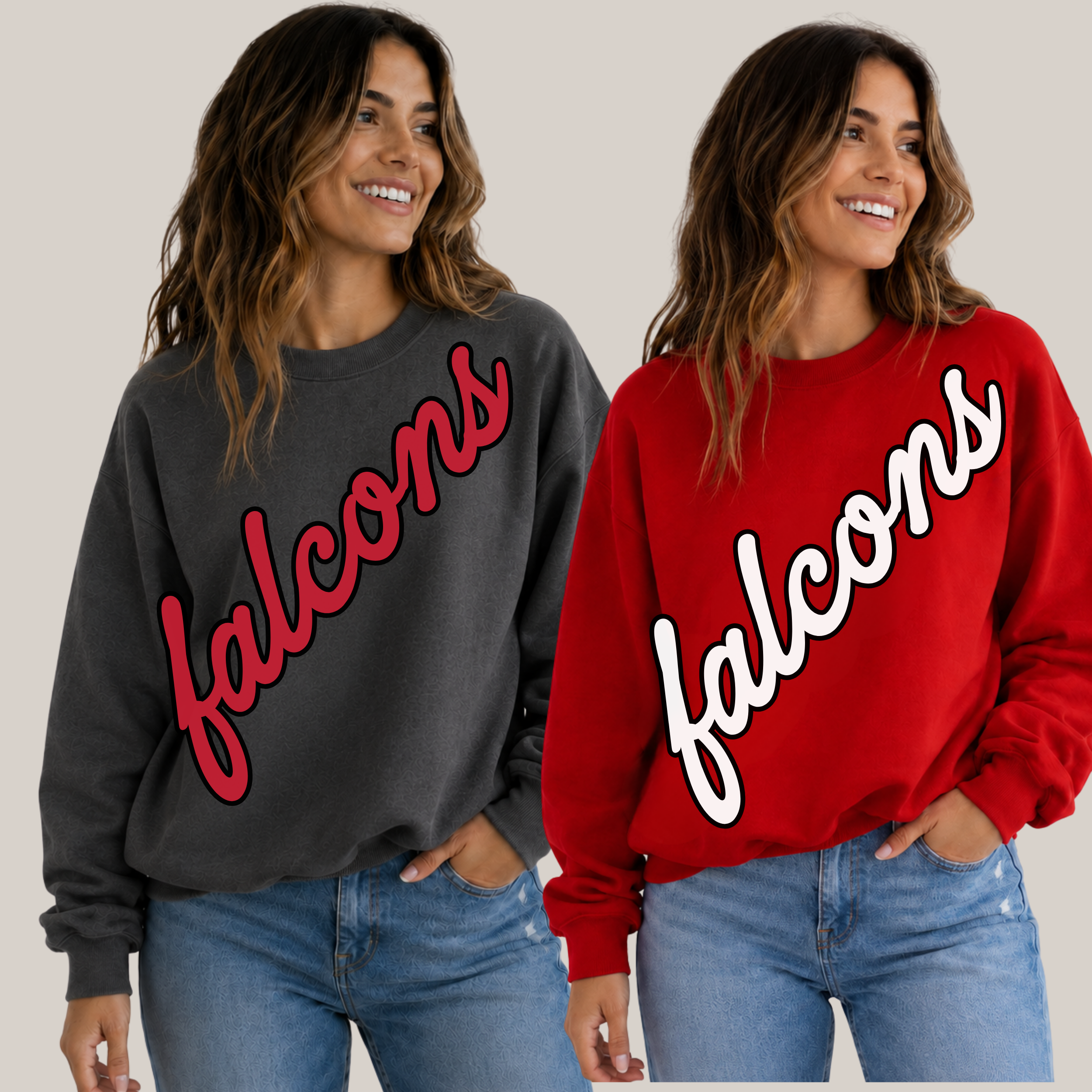 The Diagonal Name Crewneck || Any School, Team or Mascot
