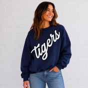 The Diagonal Name Crewneck || Any School, Team or Mascot