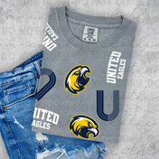 United Eagles Distressed All Over Graphic
