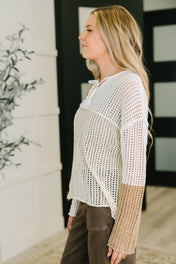 Corner of the Block Loose Knit Sweater