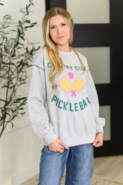 Country Club Pickle Ball Graphic Sweatshirt