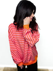 Vivid Horizons Striped Pullover - PREORDER