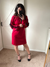 Velvet Ribbon Sweatshirt Dress PREORDER