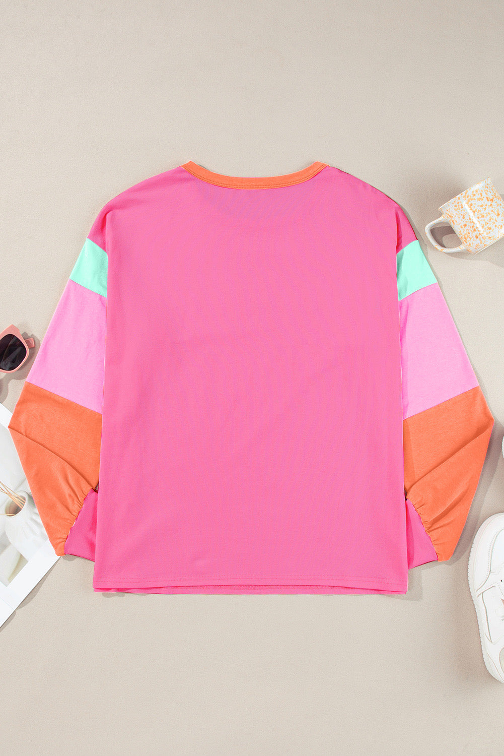 Bright Days Color Block Long Sleeve Top - PREORDER