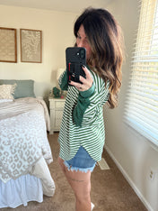 Stripe & Chill Thumbhole Top PREORDER