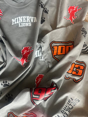 Custom Distressed All Over Graphic - Your School, Your Mascot