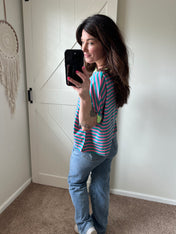 Stripes and Stretch Boxy Tee Preorder