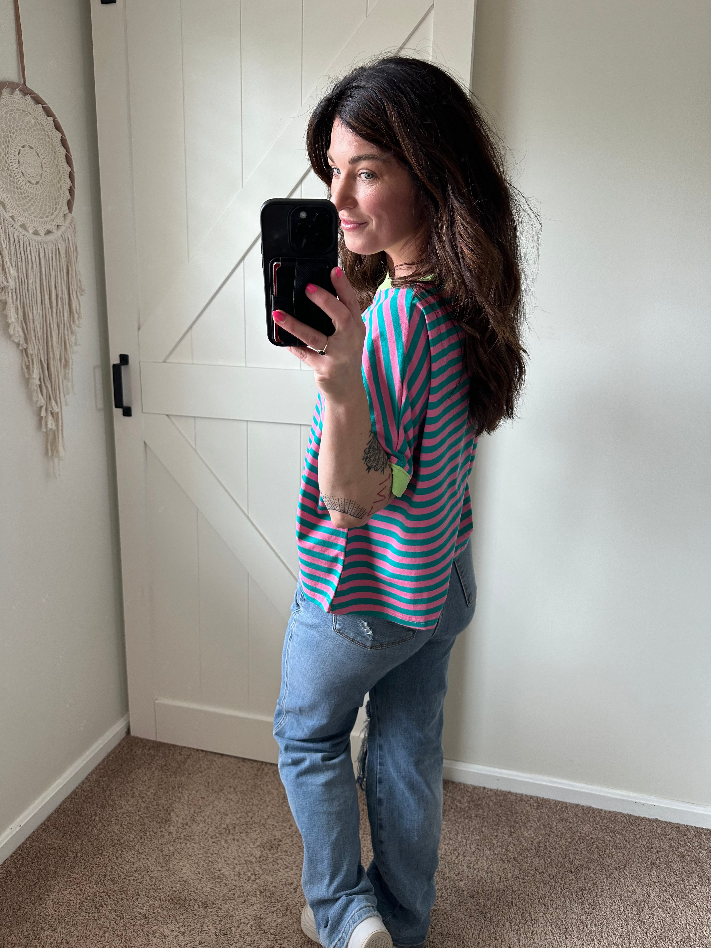Stripes and Stretch Boxy Tee Preorder