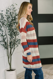 Definitely Dapper Striped Knit Cardigan