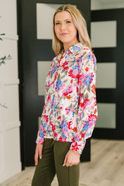 Distinguished Guest Floral Button Down