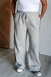 Don't Get Stuck Stripe Detail Sweatpants