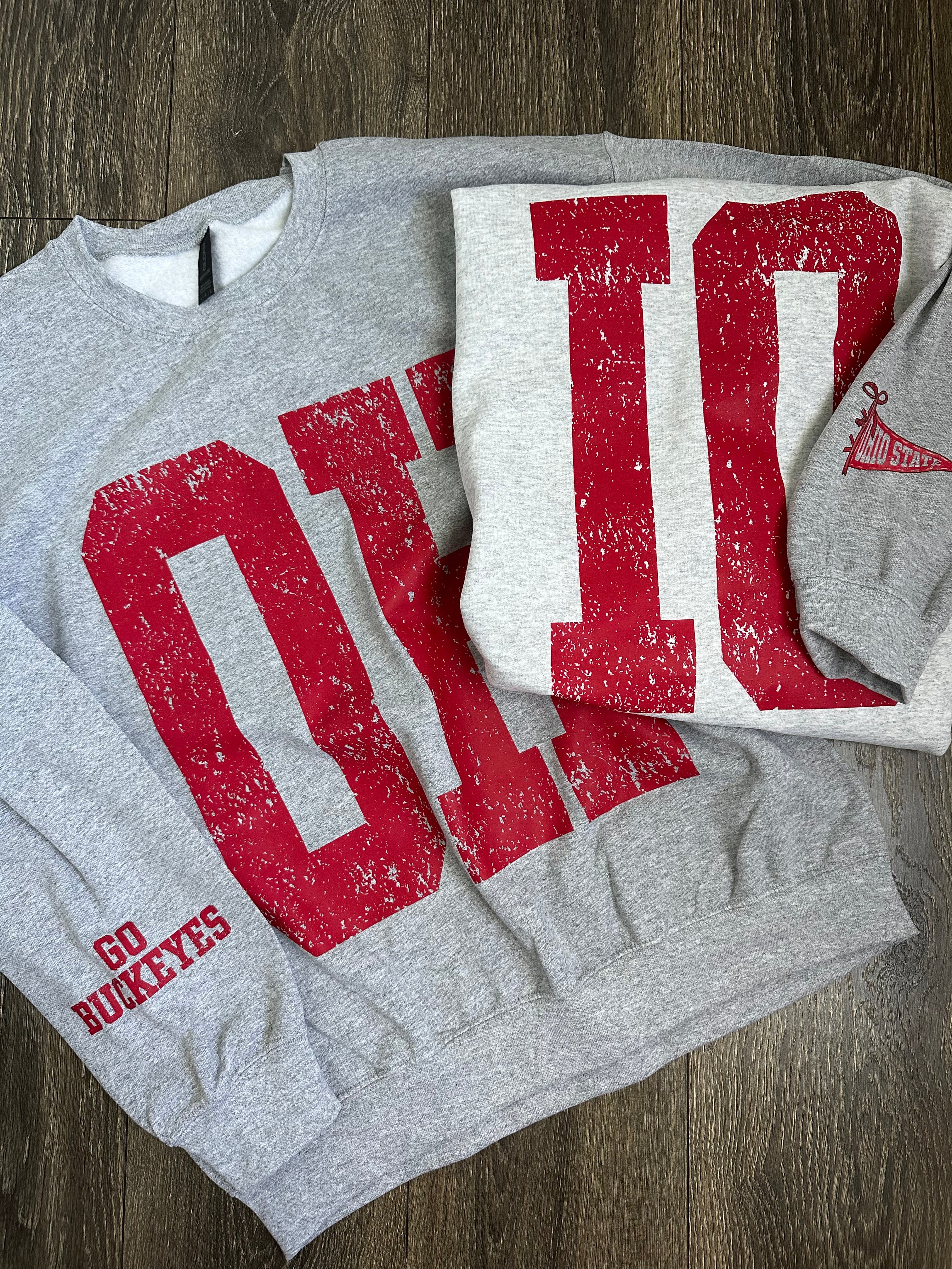Double Sided OH-IO Long Sleeve/Crewneck