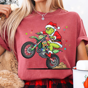 Dirt Biking Grinch Tee/Crewneck