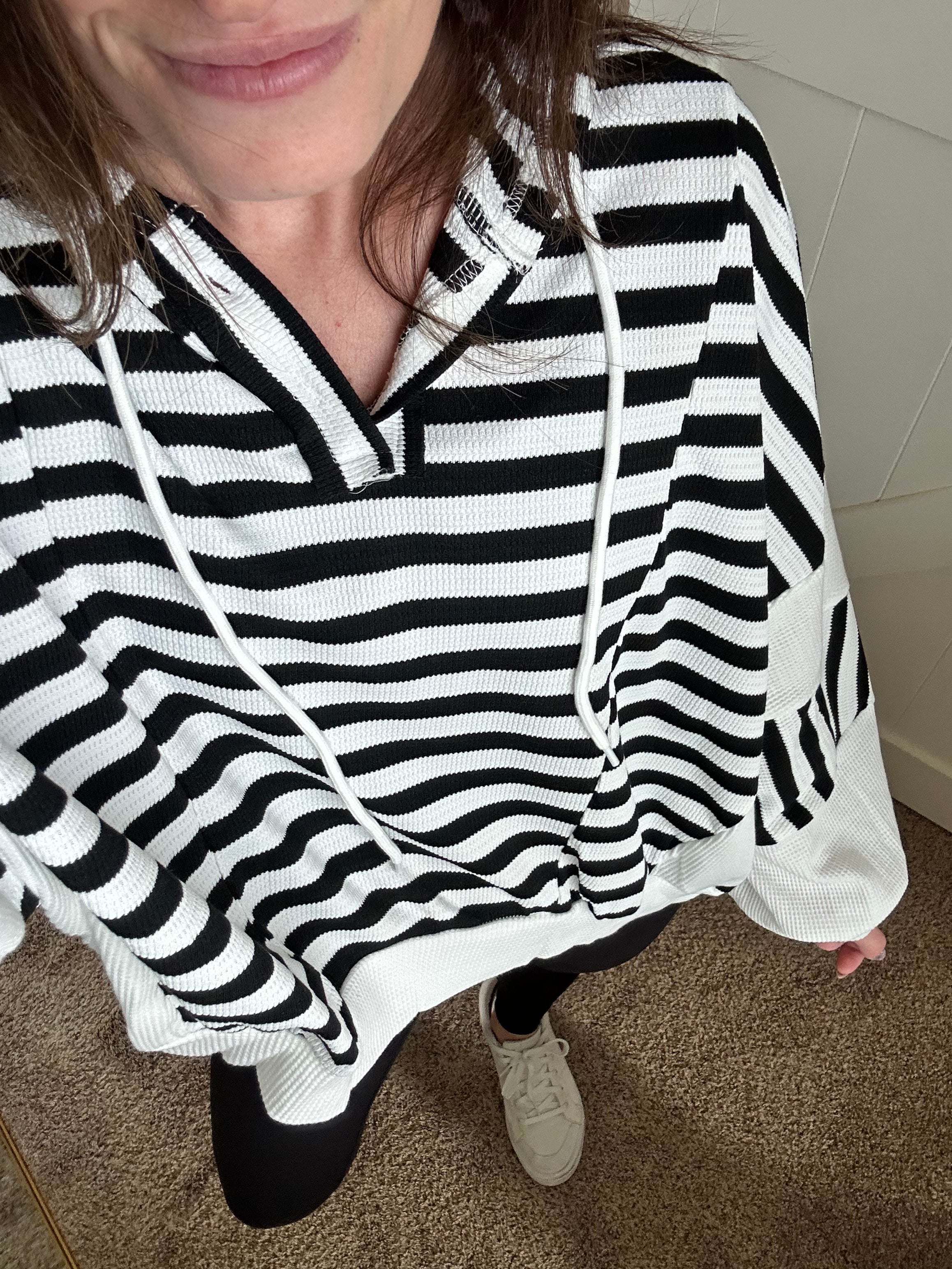 Mono Striped Hoodie - PREORDER