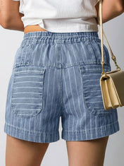 Coastal Pinstripe Shorts PREORDER