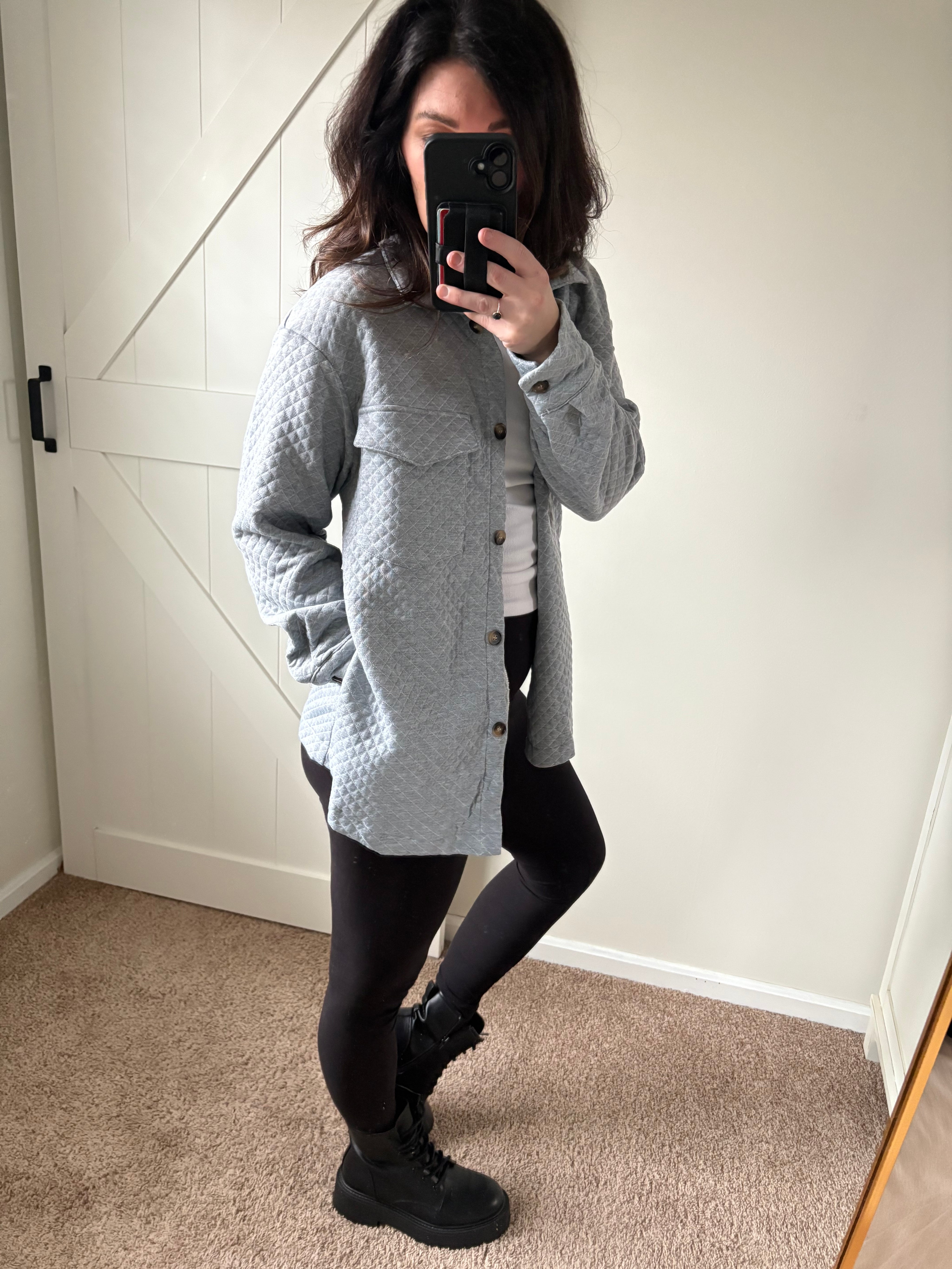 Quilted Coziness Shacket PREORDER