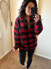 DOORBUSTER : Sherpa Quarter Zip Pullover