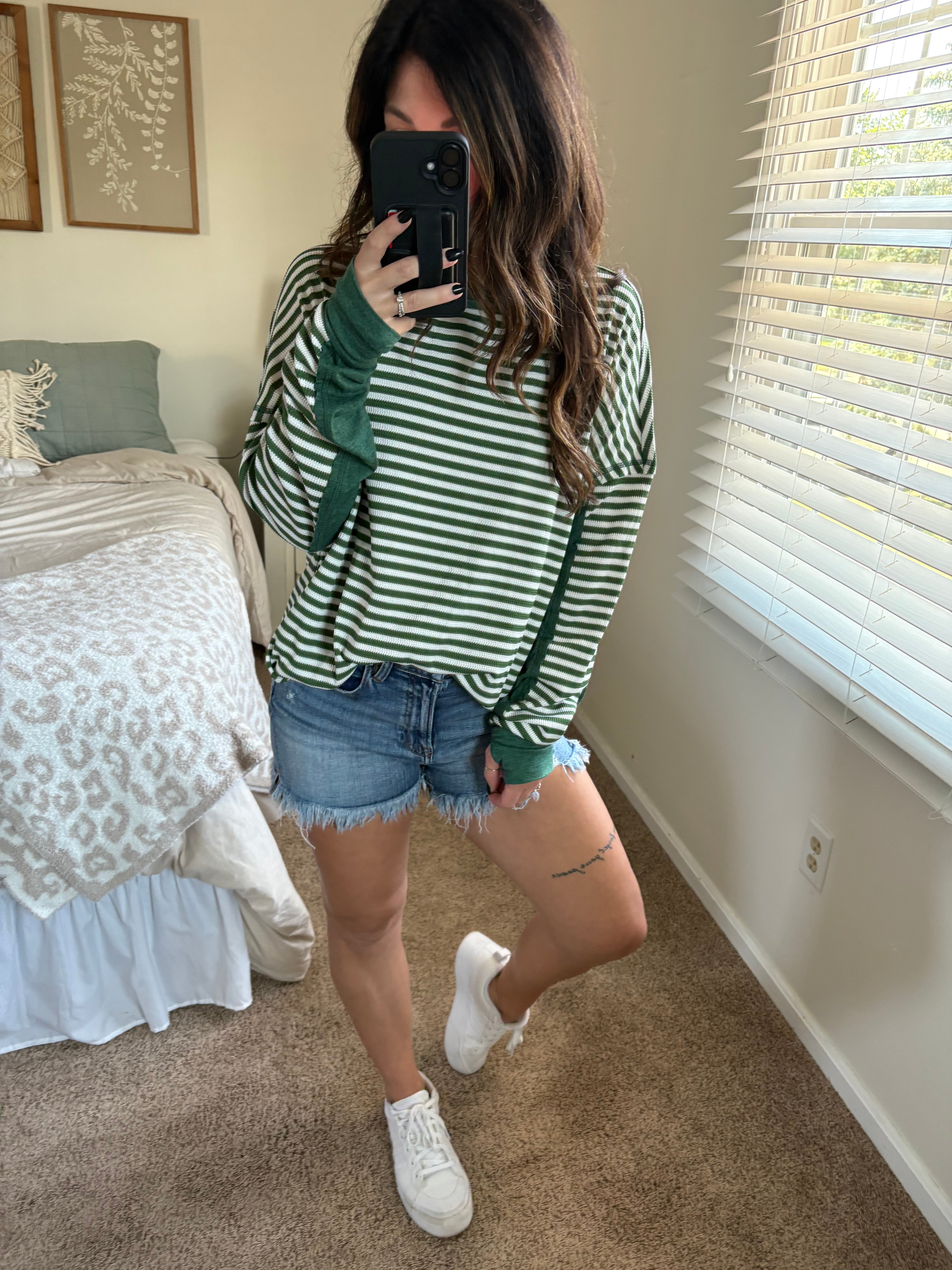 Stripe & Chill Thumbhole Top PREORDER