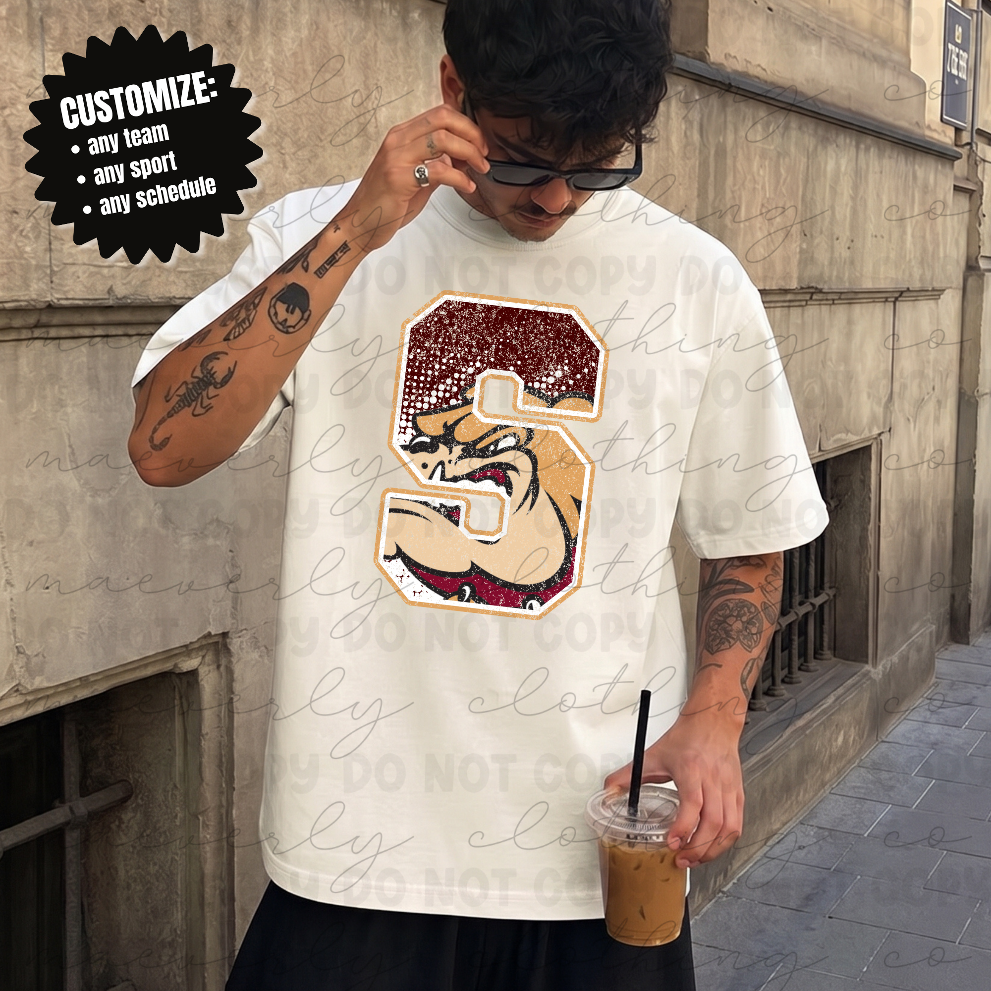 The Letterman || Any School, Team or Mascot Graphic